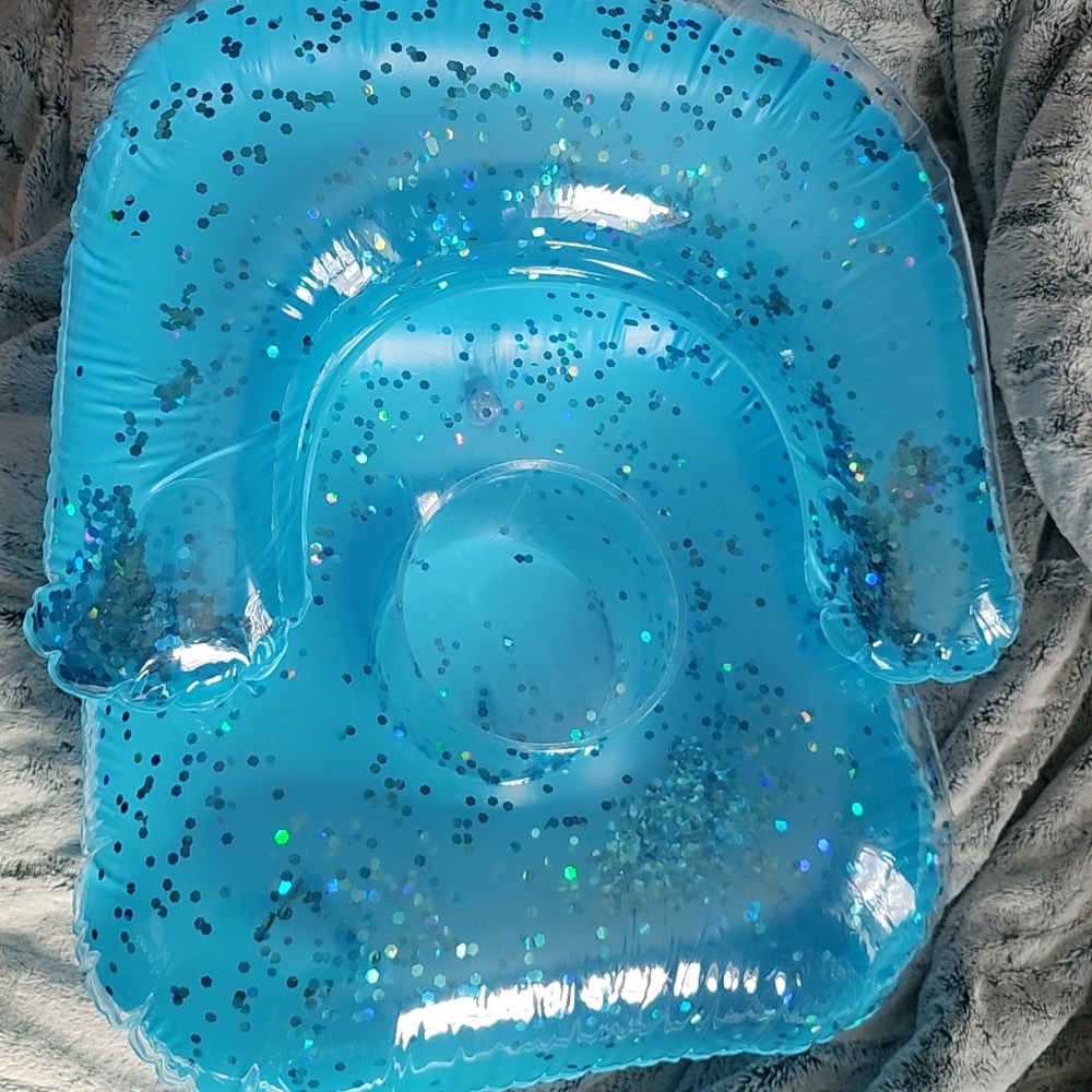 Target Blue Sparkle Inflatable kids chair